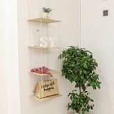 材料は2つだけ! 100均アイテムで作るラダーシェルフ