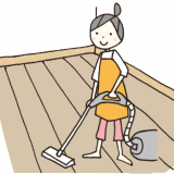 無垢フローリングのお手入れ