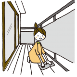 ベランダのお手入れ
